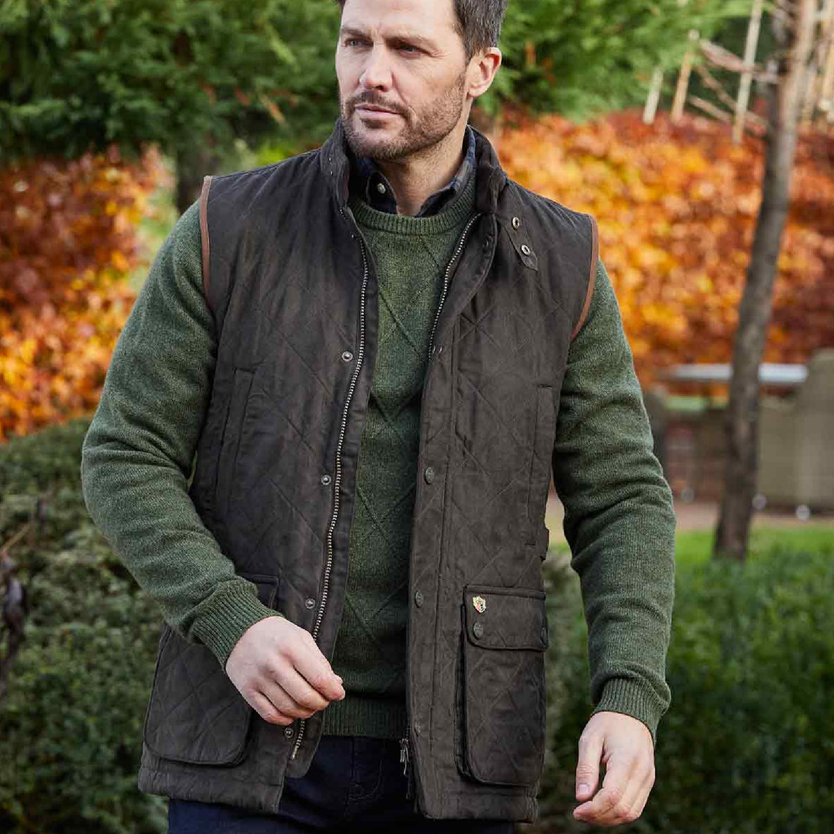 FELWELL MENS QUILTED WAISTCOAT