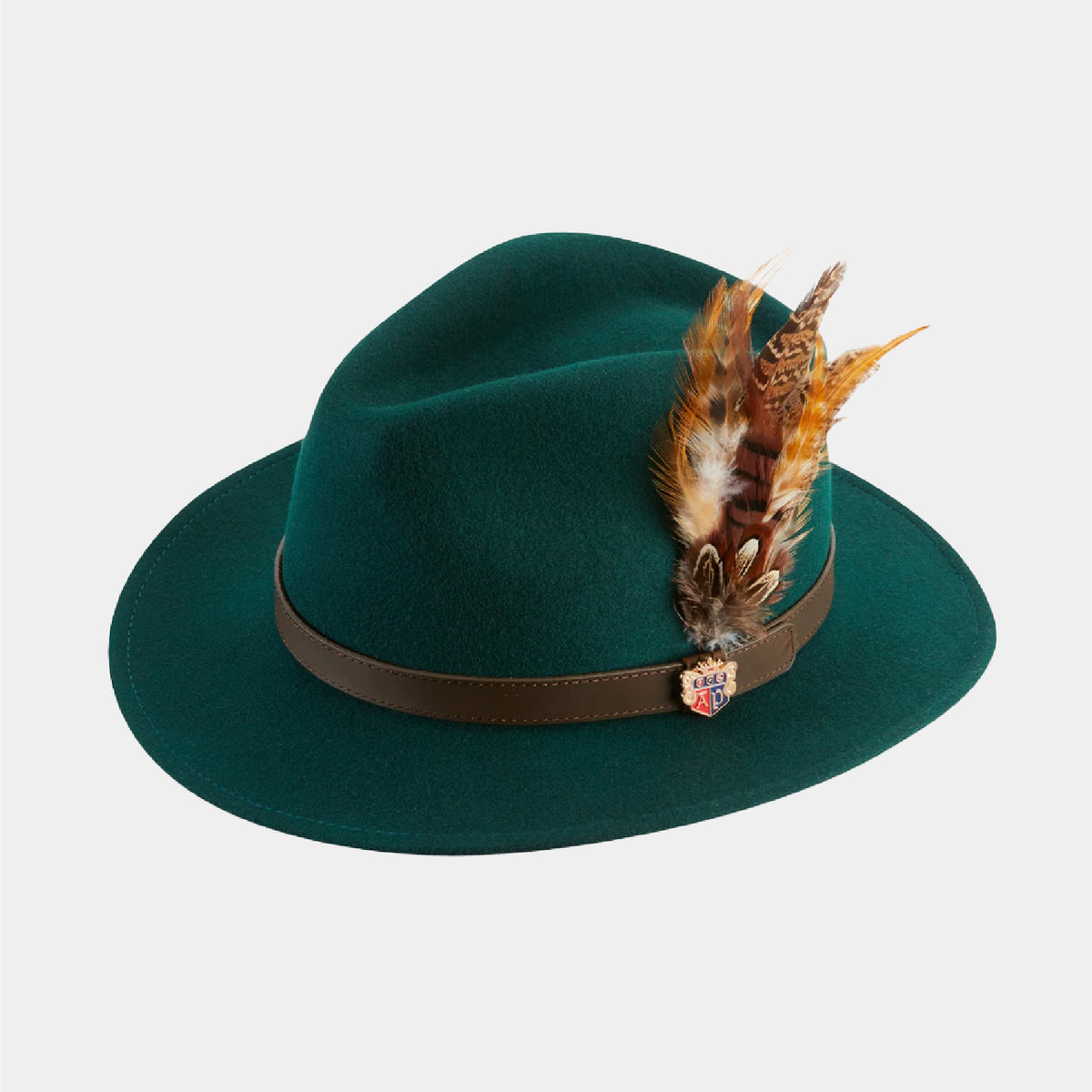 Richmond Ladies Felt Hat - Vert bouteille