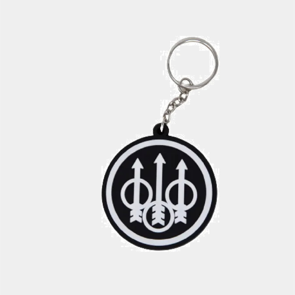 BLK RUBBER KEYCHAIN