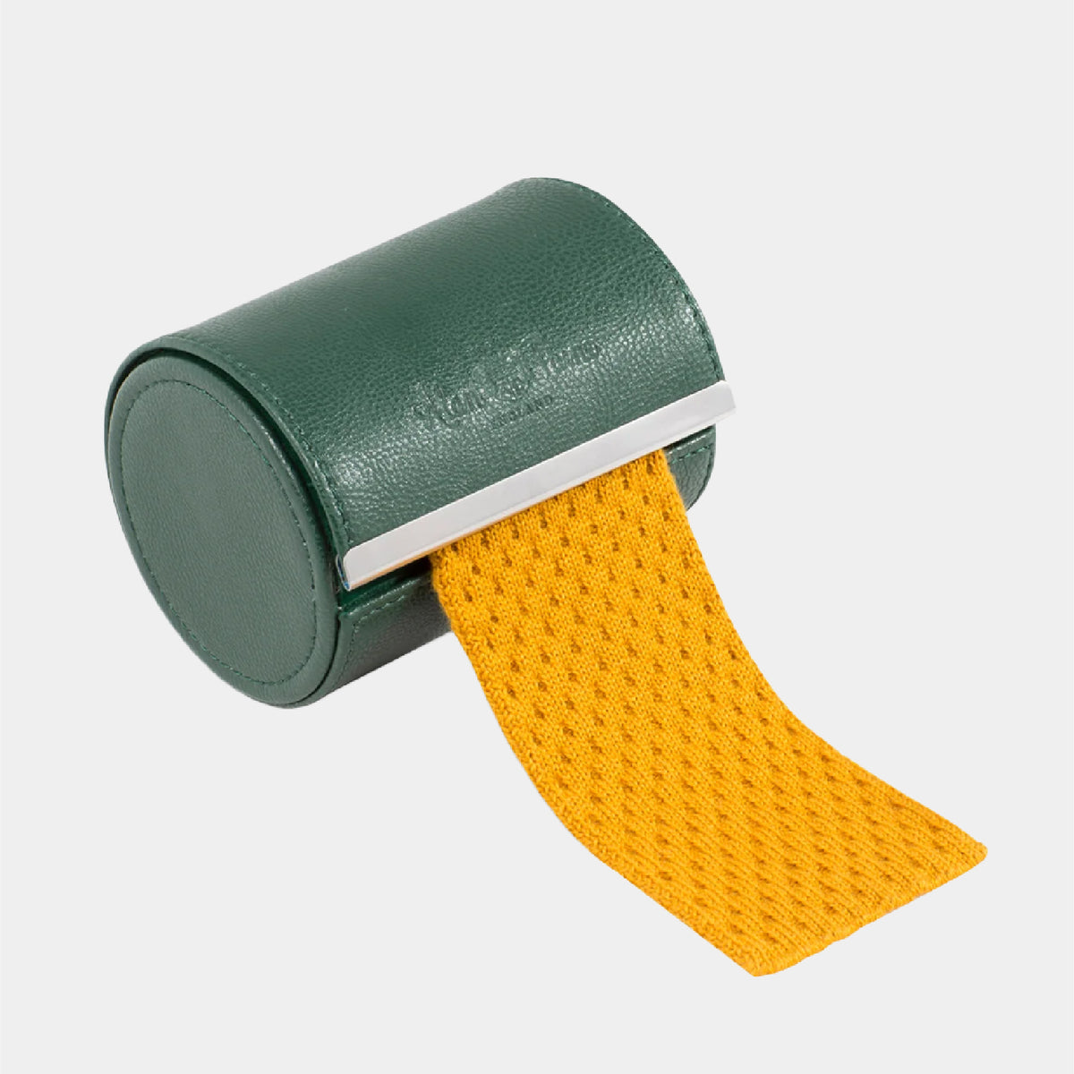 KNITTED WOOL TIE GOLD