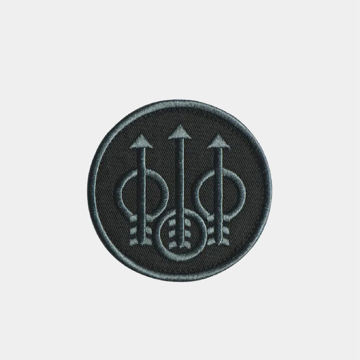 Trident Velcro Patch Black