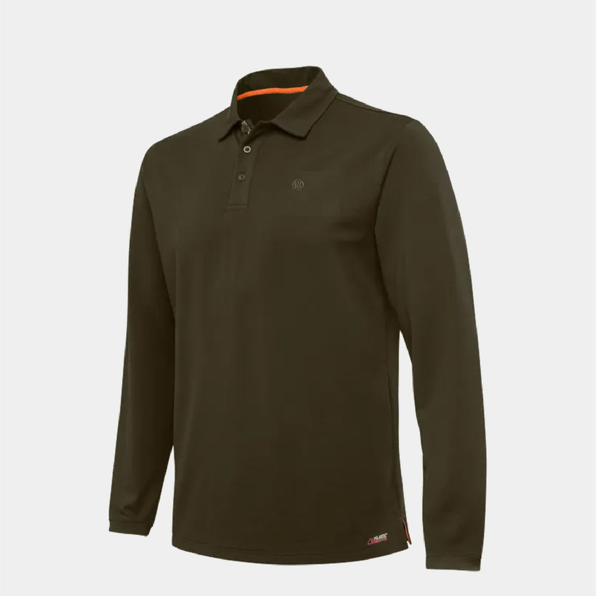 Tech Corporate Polo LS Green Moss