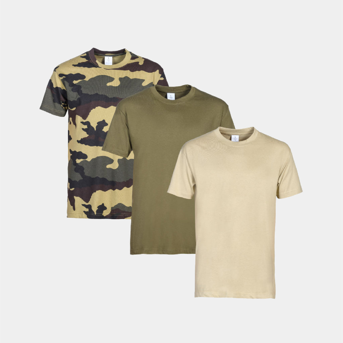 1514 PACK DE 3 T-SHIRTS DONT 1 CAMO