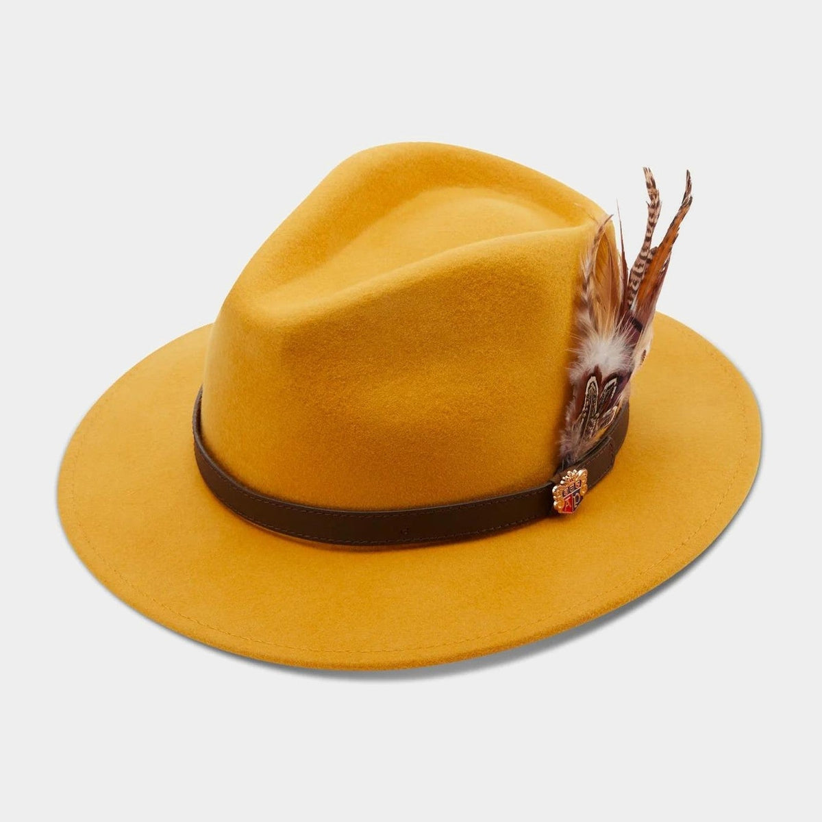 Richmond Ladies Felt Hat - Moutarde