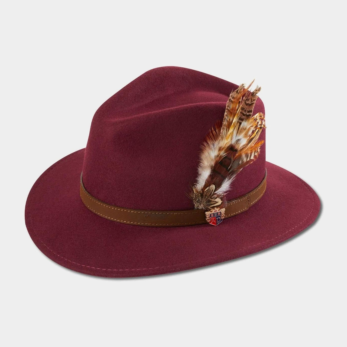 Richmond Ladies Felt Hat - Bordeaux