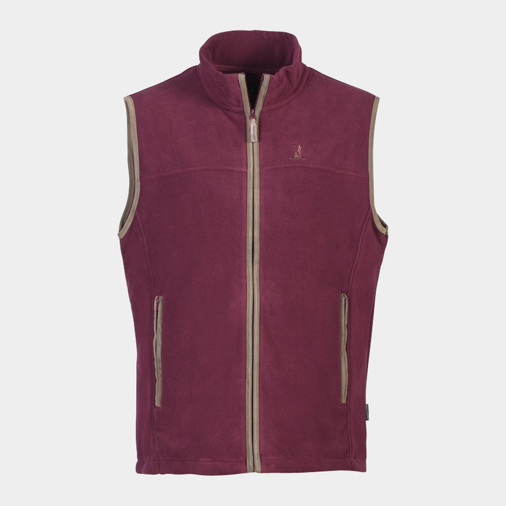 GILET POLAIRE SCOTLAND BORDEAUX