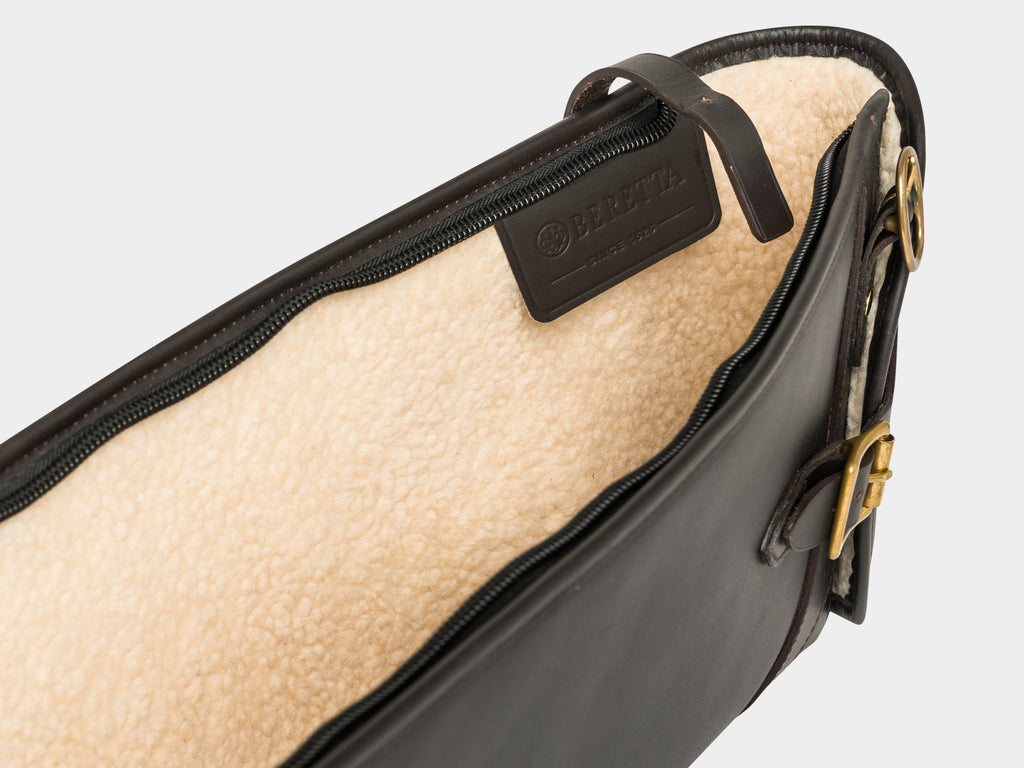 Terrain EVO Leather Gun Case Dark Brown - intérieur doublure