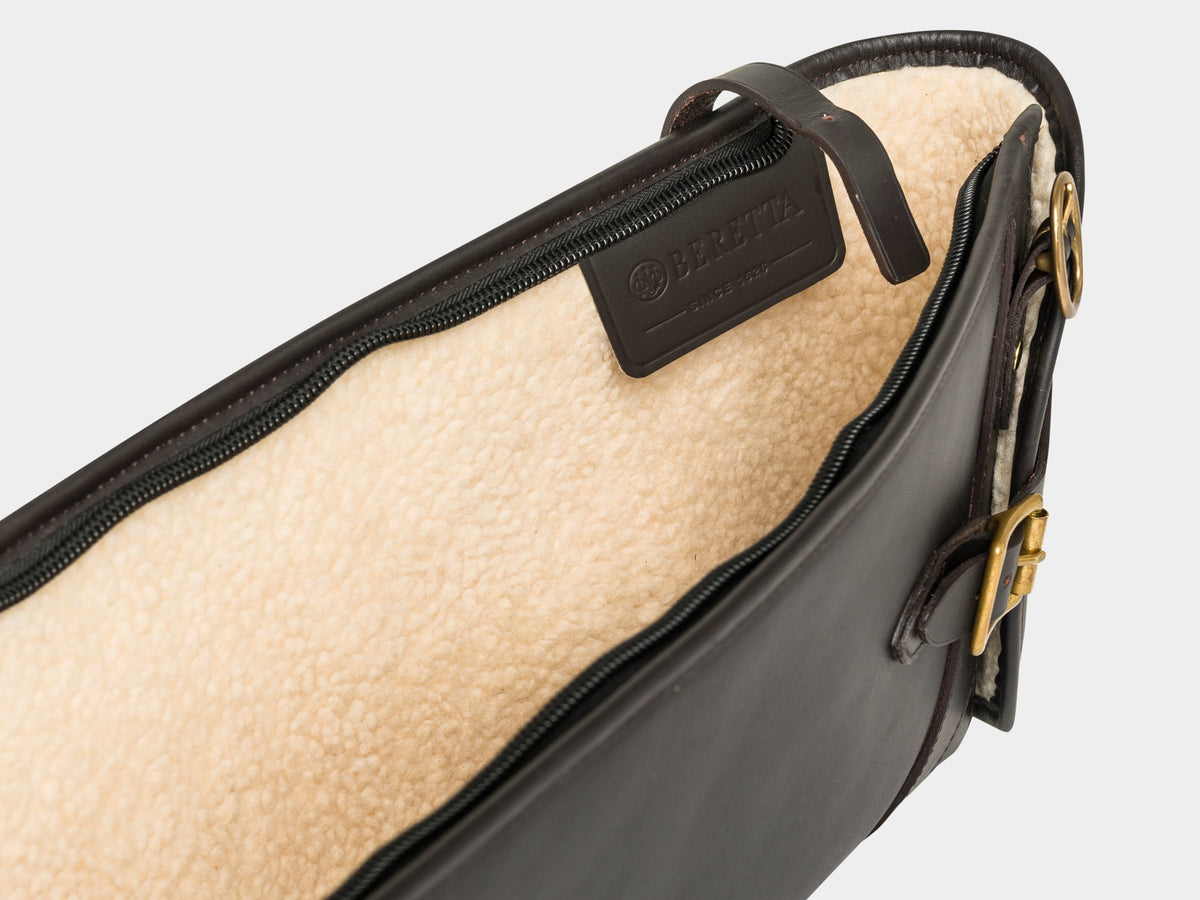 Terrain EVO Leather Gun Case Dark Brown - intérieur doublure