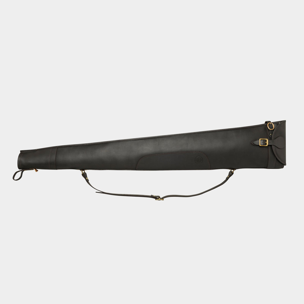 Terrain EVO Leather Gun Case Dark Brown - face