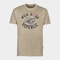 T-SHIRT WILD BOAR REPUBLIC SANGLIER COURANT BEIGE